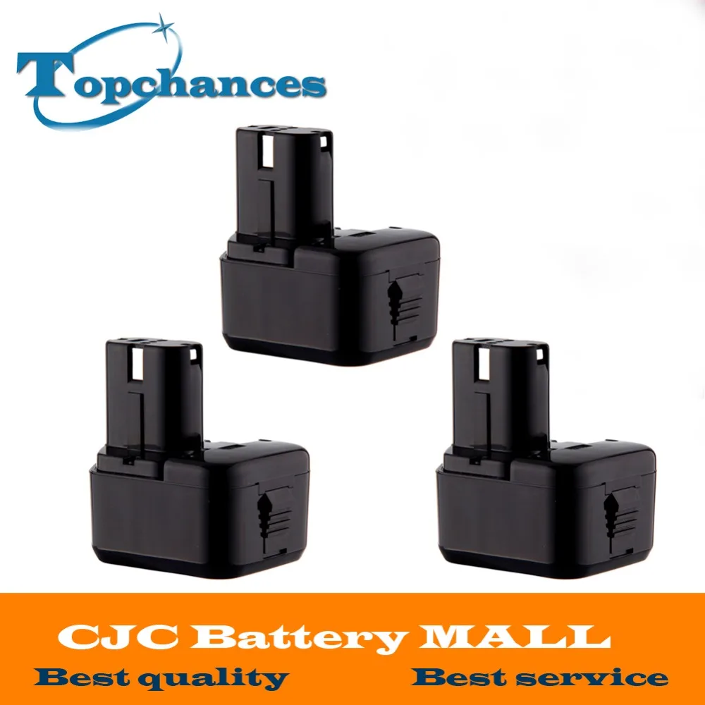 

3X High Quality 12V 2000mAh NI-CD Battery for Hitachi EB1220BL EB1214S EB1212S WR12DMR CD4D DH15DV C5D