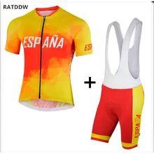 RATDDW для мужчин Испания Трикотаж Короткий рукав велосипед велосипедный трикотаж PA ciclismo Майо Спортивная одежда