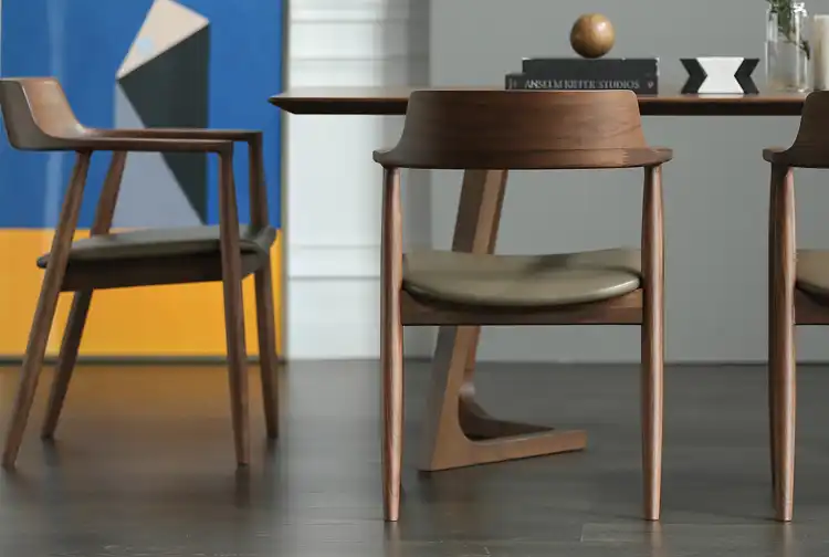 Nordic Wooden Chair Hiroshima Chair Designer Chair President Chair