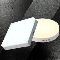 1pcs 6W12W18W24W Square/Round Led Panel Light Surface Mounted LED Downlight ceiling down 110-240V lampada led lamp+LED Driver