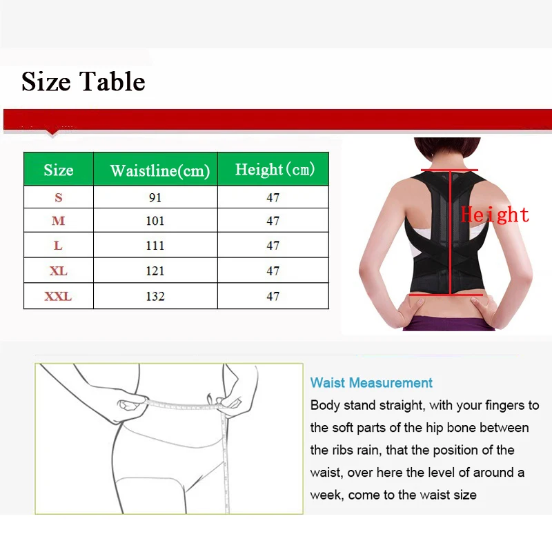 Регулируемый корсет пояс для женщин и мужчин подтяжки и поддержка s ортопедическая поза корректор бандаж плечо пояс для поддержки спины