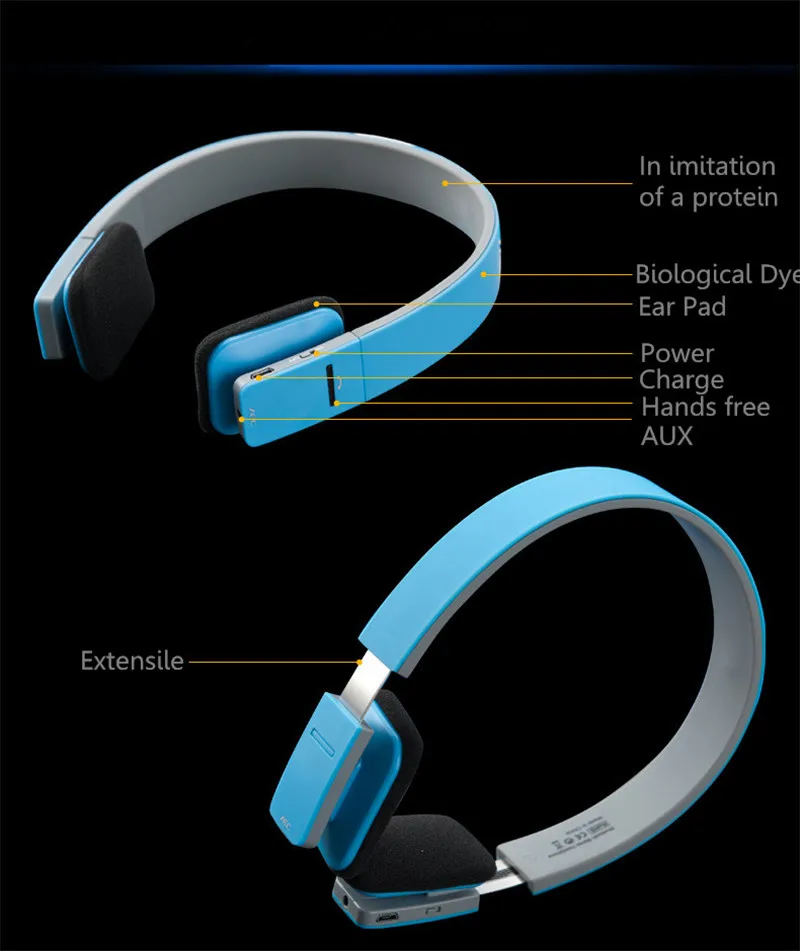Wireless Bluetooth V4.1+EDR Headset headphone Support Handsfree with Intelligent Voice Navigation for phone Tablet PE23 (13)