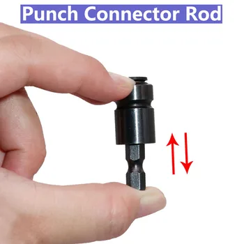

URANN 1pcs 1/4" Hex Shank Electric Hammer Pounding Nail Quick Release Punch Connector Rod Pounding Beating Power Tool