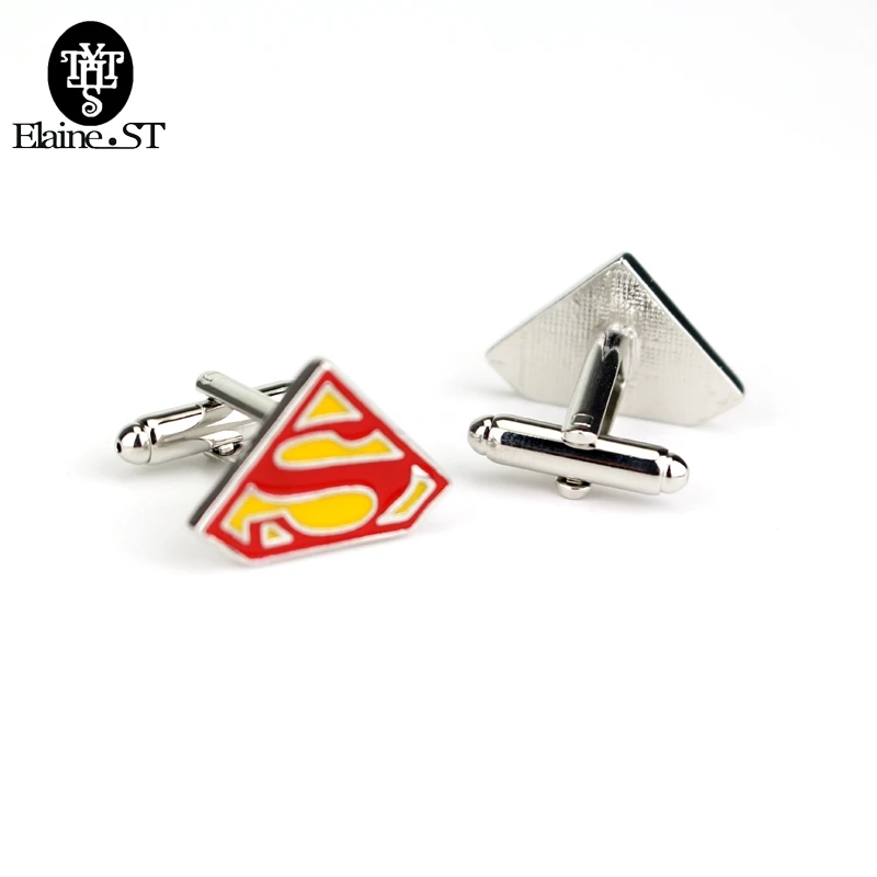 Movie The Avengers Super Hero Cufflink Captain America Cufflink Letter A Shirt A
