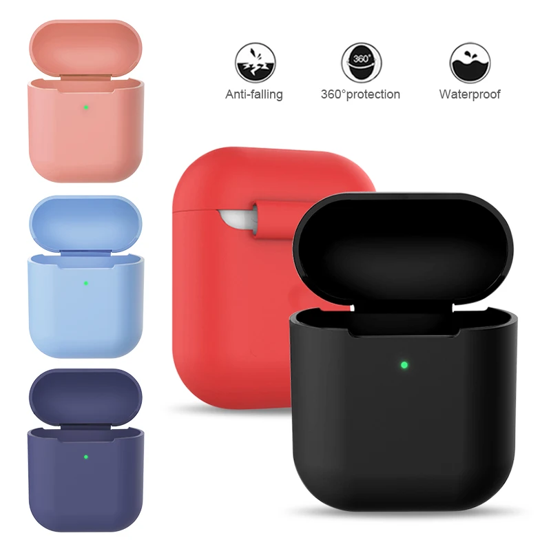 

Ultralthin For AirPods Protector Case Soft Silicone Case For Apple Airpods 2 1 Shockproof For Airpods 2nd Cover earphone case