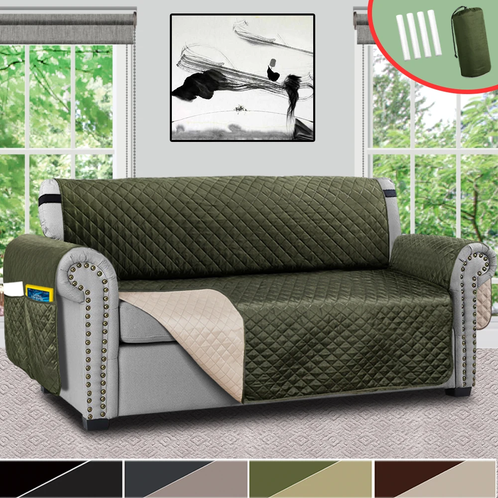 Двусторонний диван-чехол для дивана, эластичный диван для собак, чехлы для гостиной, водонепроницаемый диван кресло-кровать, Чехол для мебели