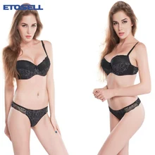 Горячая Распродажа, бюстгальтер с вкладышами пуш ап, Комплект трусиков, брендовый Женский комплект нижнего белья с бюстгальтером, комплект нижнего белья, кружевной женский бюстгальтер, трусы, комплект нижнего белья