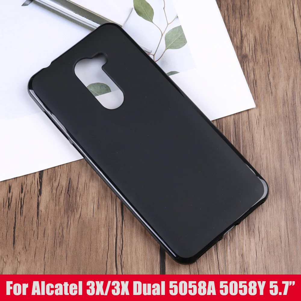 Мягкий чехол для Alcatel 5V 5060D противоскользящий силиконовый 3 5052D 3X 5058A телефона