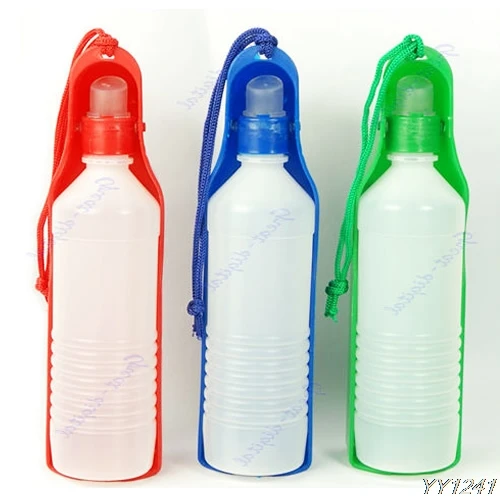 

Pet Dog Portable Travel Hiking Water Bottle Bowl 500ml Y110-Dropshipping
