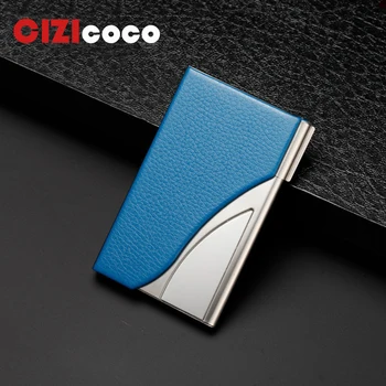 Fashion Men's Stainless Steel Credit Card Holder Id Business Card Case Wallet For Women 6 Slots zoress genuine leather women fashion card holder 22 card slots large capacity girls id credit card case bag purse wallet 8 color