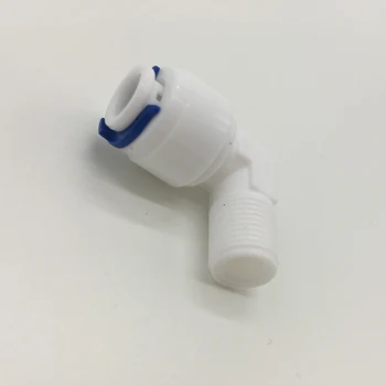

1/4" Male Thread - 3/8" OD Tube PE Pipe Fitting Hose Elbow Quick Connector Aquarium RO Water Filter Reverse Osmosis System