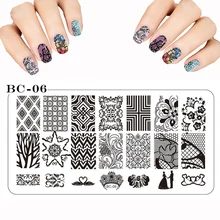 Новая Марка Стали Польский Кружева Бабочка Цветок Nail Art Шаблоны Сексуальный Образ Нержавеющей DIY Ногтей Штамповки Плиты Маникюр 12×6 см