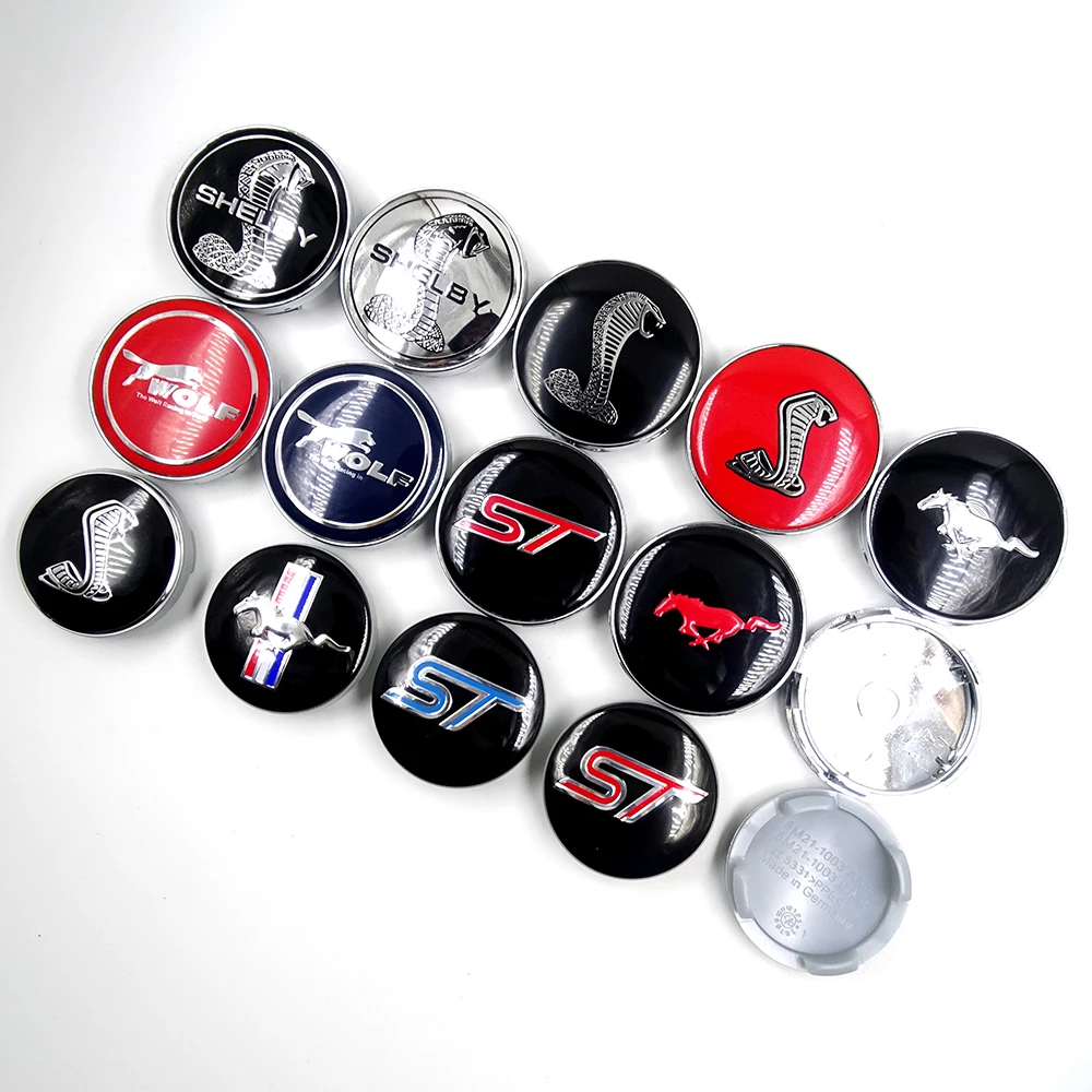 

Auto accessories emblem car Wheel Center caps 54MM 60mm for Ford Wolf ST Racing RS Shelby mustang kuga fusion fiesta transit