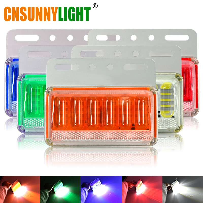 

CNSUNNYLIGHT Truck Signal Lights DC 24V LED 6D LED Auto Pickup Bus Lorry Side Marker Indicators Trailer Light Rear Fog DRL Lamp