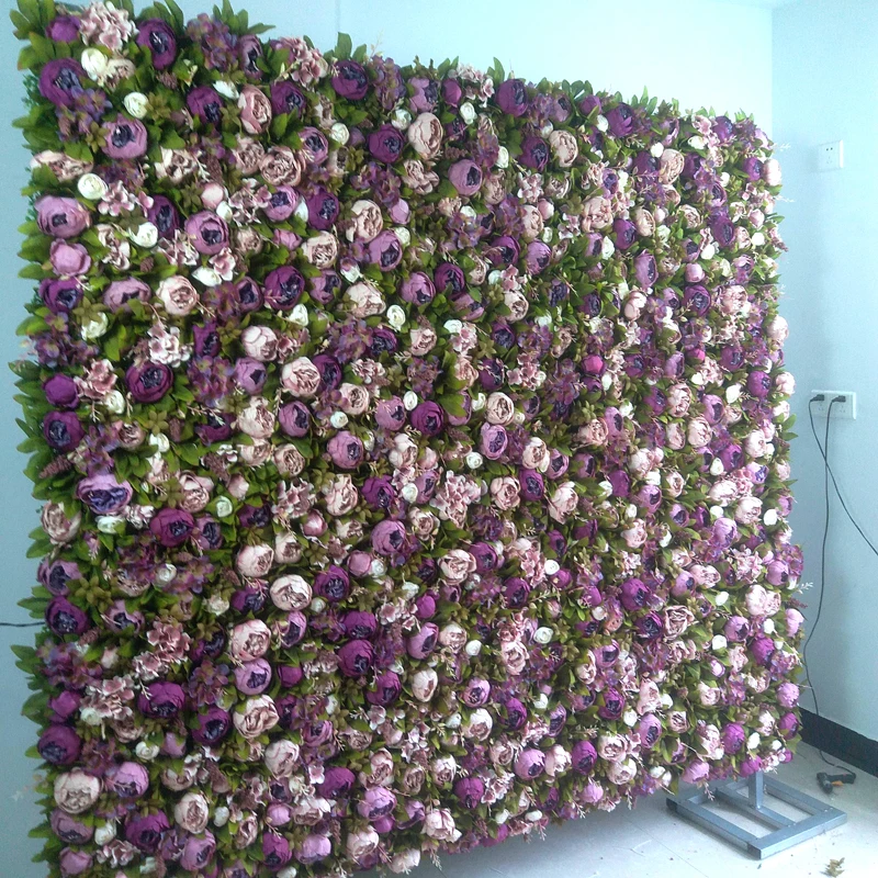 

SPR purpel peony wedding flower wall wedding occasion backdrop decorative Artificial flowers table runner arch floral