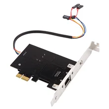 Multifunctional PCIE PCI Express Gigabit Network card + remote control switch card computer desktop switch 2 in 1