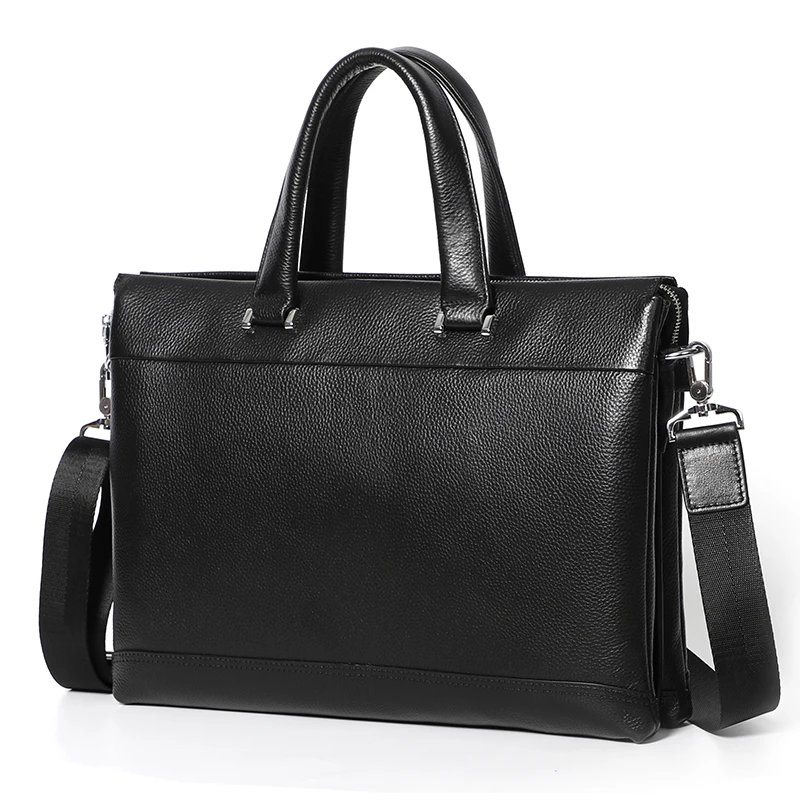 Большой мужской портфель, сумка из натуральной кожи, 15 дюймов, портфель для ноутбука, сумка-мессенджер на плечо, мужская сумка, деловая мужская сумка