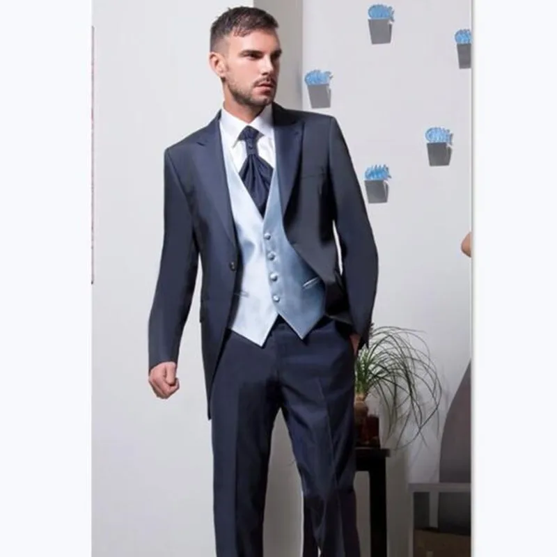 Picture Style 28 Customized new men's suit three-piece suit(jacket+ pants+ vest) wedding groom groomsmen dress men's fashion quality suit - Цвет: Picture Style 28
