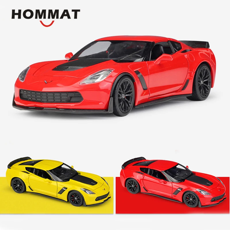 Hommate моделирование 1/24 2017 Chevrolet Corvette Z06 модель автомобиля сплав металла 1:24 Diecasts & Toy