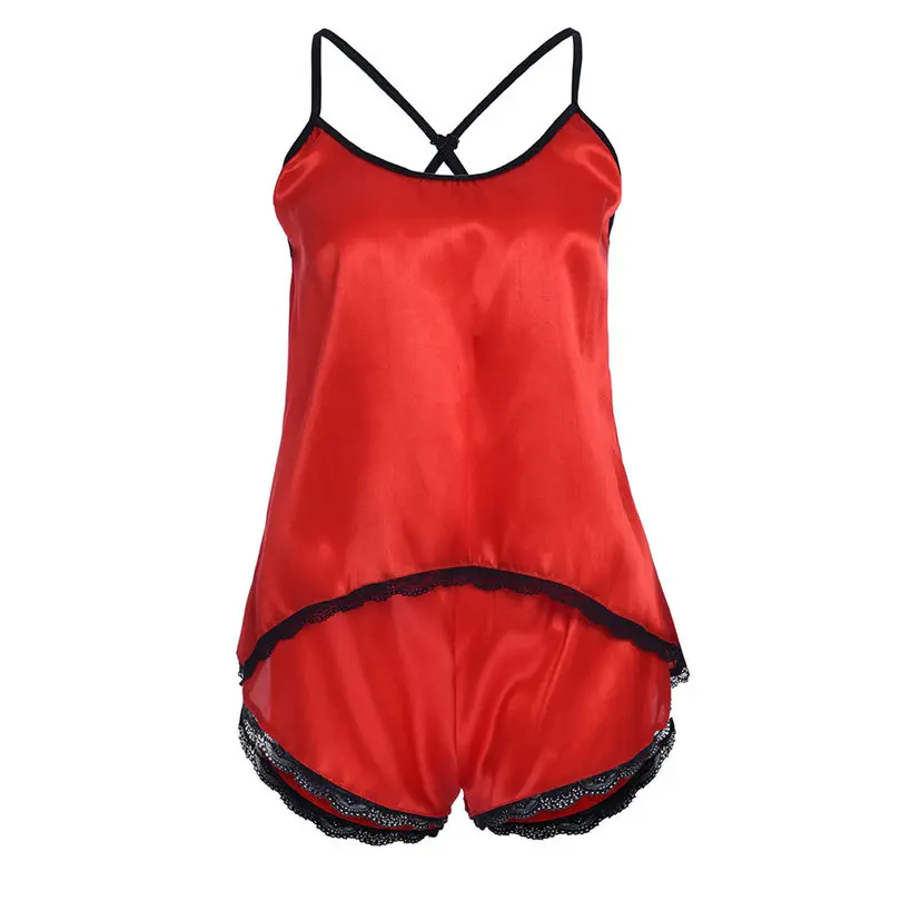  New Women's Satin Sleepwear Women Elegant Ladies Passion Casual Daily Nightwear Sexy Lingerie Babydoll G-string Dress #4F10 (6)