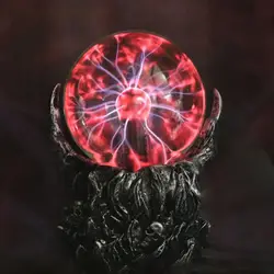 Креативный Скелет ручной дизайн электростатический Ион волшебный шар сенсорный датчик стеклянный Световой шар украшение плазменный шар