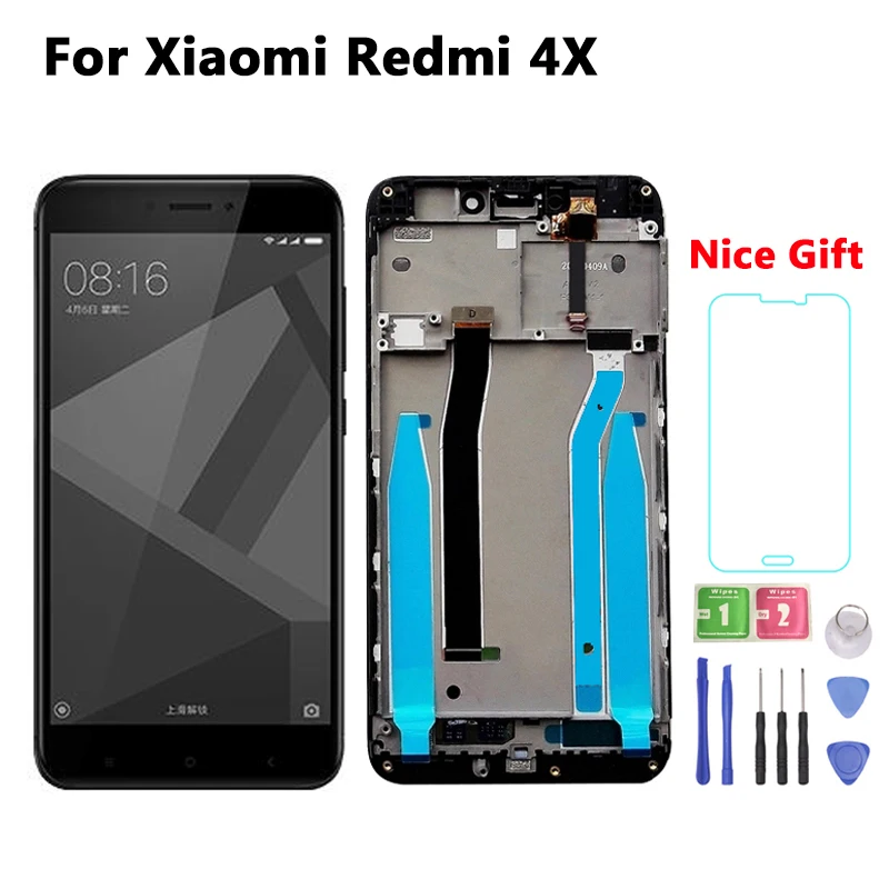 

LCD For Xiaomi Redmi 4X LCD Display + Touch Screen Digitizer Assembly Frame Replacement Global Version For Redmi 4X