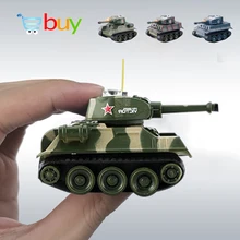 Super Mini Tiger RC-tanque a escala para niños, juguete electrónico controlado por Radio Control remoto