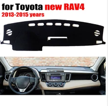 Приборной панели автомобиля Обложка Коврик для TOYOTA Новый RAV4 2013 до 2017 левым dashmat Pad Даш коврик охватывает приборной панели аксессуары