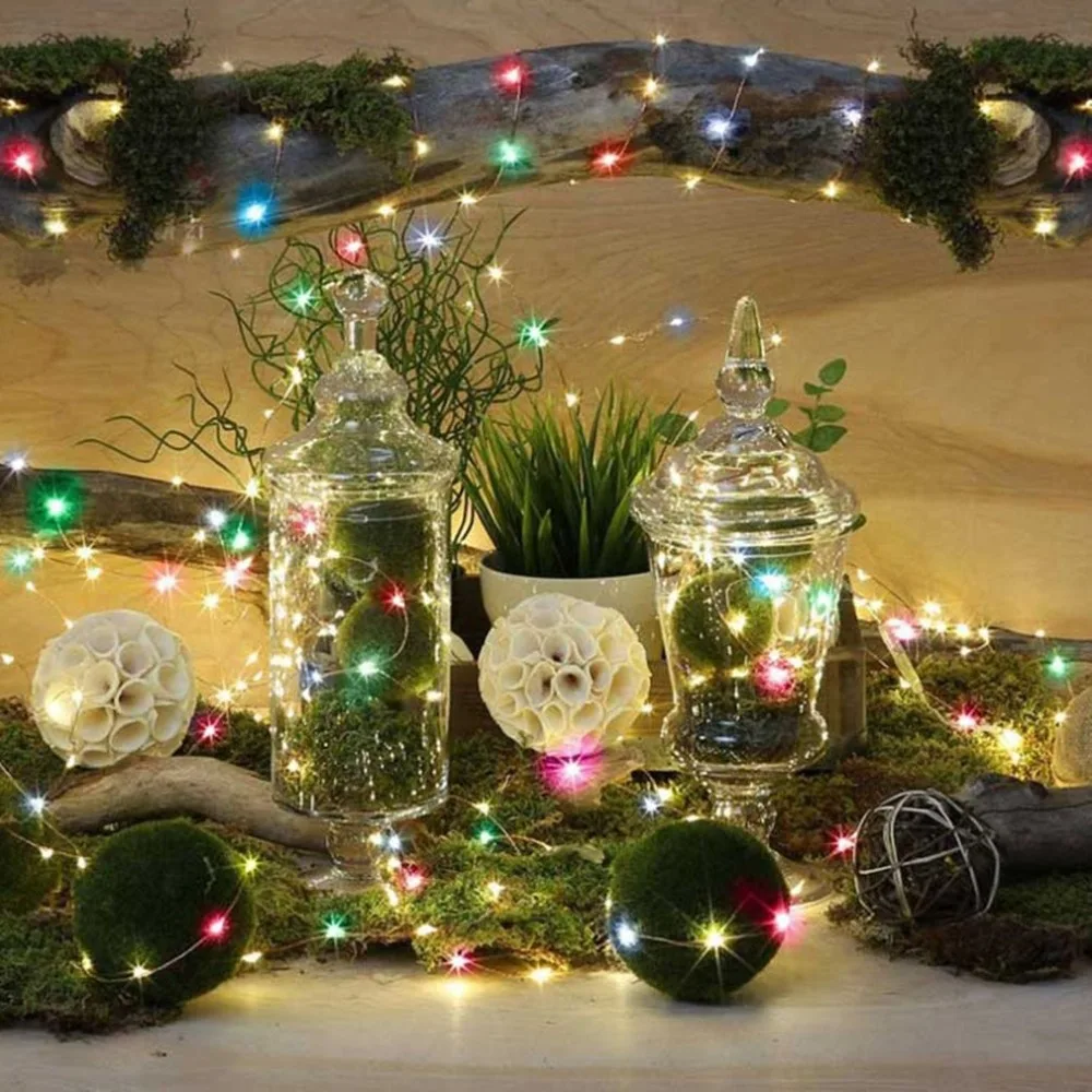 

LED Solar Lights String 100/200 Leds Outdoor Waterproof Copper Wire String For Decoration