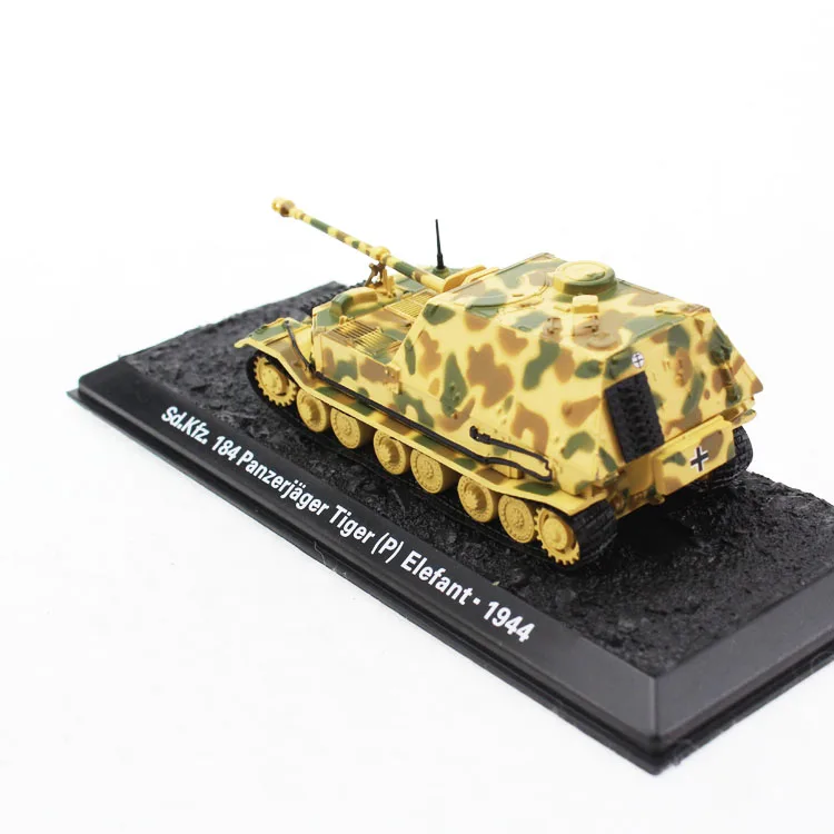 1: 72 Масштаб Sd. Kfz.184 Elefant-1944 Германии PANZERHAUBITZE 2000-2002, война в Африке литая игрушка модель танк