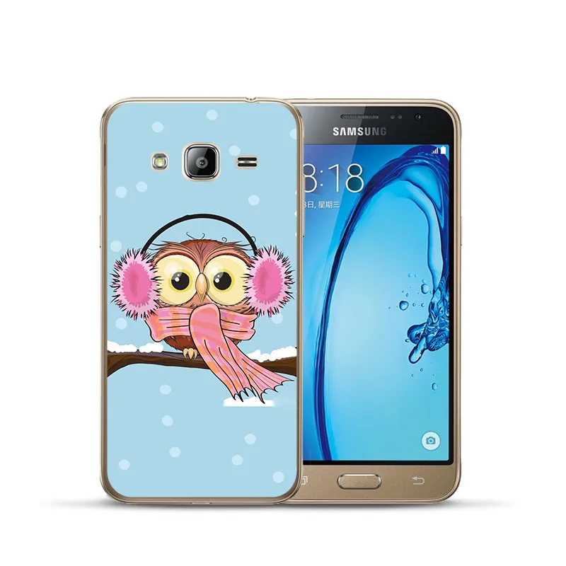 Роскошные кошка мультфильм сова для Samsung Galaxy J3 J4 J5 J6 J7 J8 плюс J2 премьер-чехол для телефона чехол Чехол-футляр - Цвет: 1522