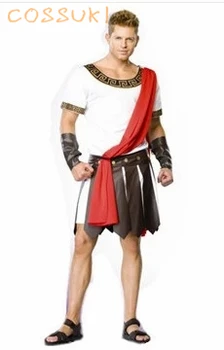 

Free Shipping!Halloween Cool Adult Men Ancient Greece Samurai Cosplay Costume For Stage Performance Or Masquerade Party