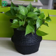WHISM Seagrass Flower Pot Planter Garden Pot Wicker Nursery Pots Handmade Flowerpot Home Storage Basket Clothes Toy Organizer WHISM Seagrass Flower Pot Planter Garden Pot Wicker Nursery Pots Handmade Flowerpot Home Storage Basket Clothes Toy Organizer