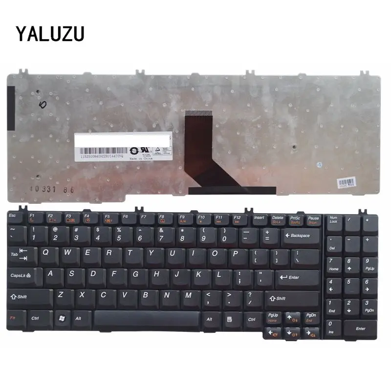 YALUZU Новая Клавиатура США для lenovo для IdeaPad B550 B560 V560 G550 G550A G550M G550S G555 G555A G555AX черный США клавиатура ноутбука