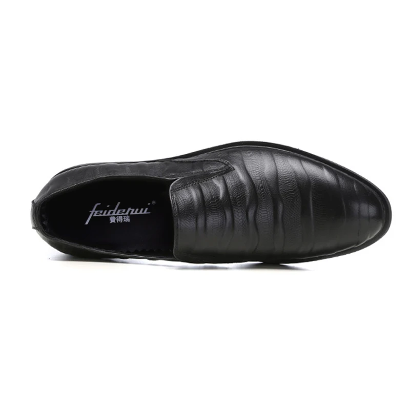 Calzado Zapatos Ocasionales Nueva Mano En Hombres Ss17 Mocasines Del Hombre A Llegada Negro Genuino Los Hecho Cuero Resbalón Pie marrón Dedo Rayas De Cómodos Redonda twqqIUxr