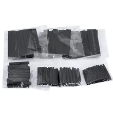Hot 127pcs 2:1 7 Sizes Assortment Polyolefin Halogen-Free Heat Shrink Tubing Tube Sleeving Wire Cable Kit