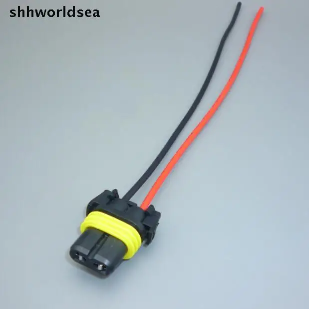 us $37 44 30% off shhworldsea 50pcs 9006 hb4 adapter wiring harness sockets wire for headlights fog lights drl bulb car lamp holder auto connector in 9006 Halogen Bulb