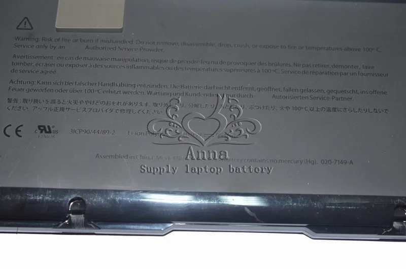 JIGU Бесплатная доставка A1383 Оригинальный аккумулятор для ноутбука APPLE MacBook Pro 17