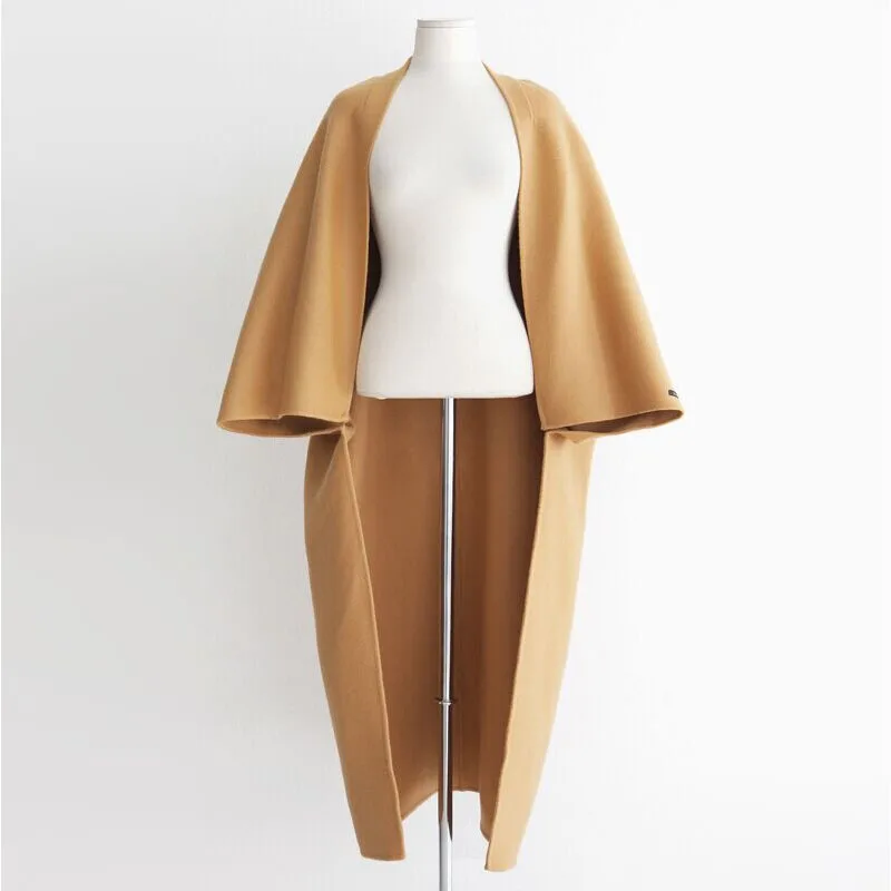 La Long Dames Hiver Chauve Manteau Vestes Manteaux 5xl Et Base khaki Automne Black Femmes Taille souris 2018 Cardigans Lâche De Nouveau Laine Manches Mélanges Plus Fwddaqvx7
