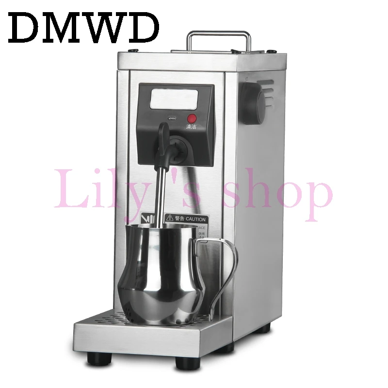 

DMWD Milk Steamer Commercial Pump Pressure Milk foam Frother Espresso Coffee Steam maker Stainless Steel Water Boiling Machine