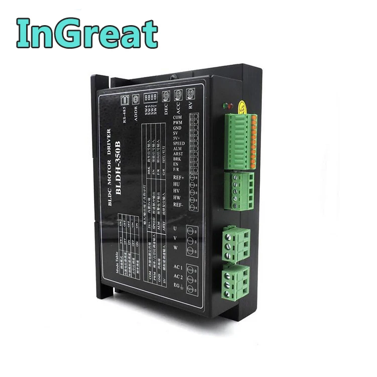 

Hall Drive Controller 300W 350W 4A 220V AC Brushless Motor Driver BLDC Driver Adjustable High Speed 20000RPM PWM with RS485