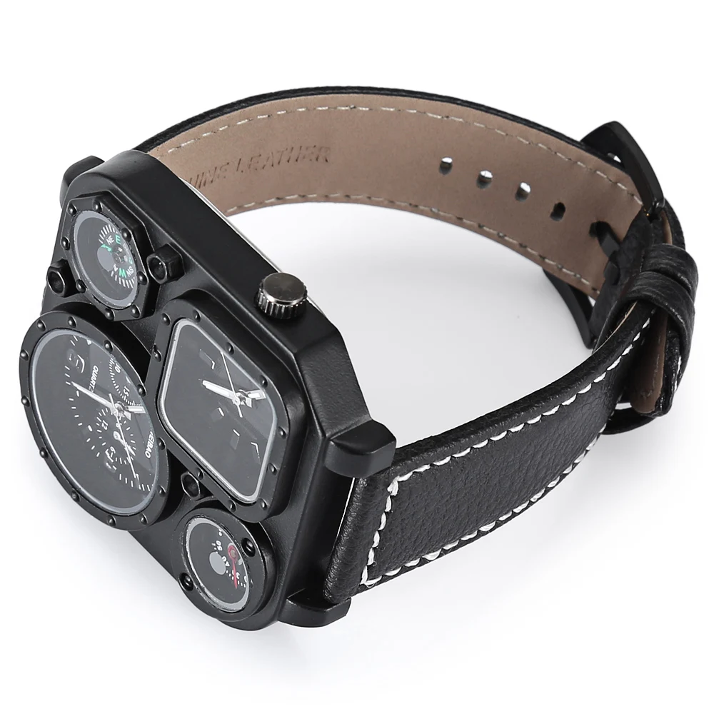 DUAL TIME ZONES ARMY MILITARY WATCHES FOR MEN QUARTZ WATCH FREE SHIPPING LUXURY BRAND DZ CLOCK MAN (1)
