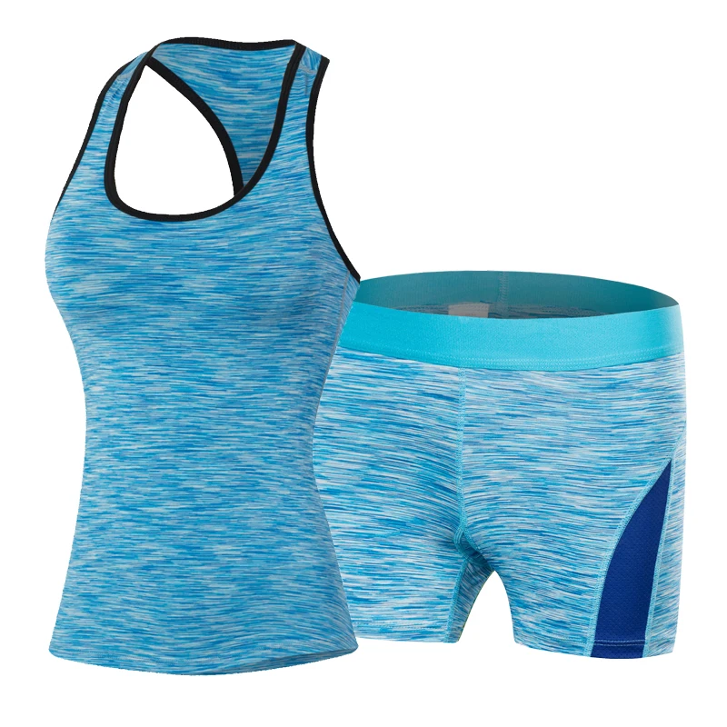 YD женский спортивный комплект для бега, спортивный жилет, топ, короткий женский костюм для фитнеса для тренировки, одежда, Быстросохнущий Спортивный костюм для спортзала, комплект для йоги