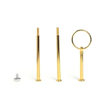 100 шт Золотой Металл 70 г десерт фитинг оптом свадьба день рождения 3 уровня Круглый Стиль подставка для тортов