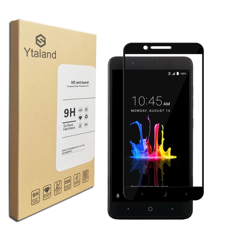 Ytaland 2.5D 0 3 мм 9H + Полное покрытие Закаленное стекло Защитная пленка для экрана ZTE ZMAX