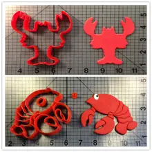 Омаровый дизайн резак для печенья набор на заказ 3D печать помадка торт кухонные Инструменты для декорирования аксессуары инструменты для украшения торта