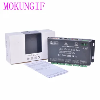 

Moukungif fast shipping 3pcs DC5V-24V 12Channel 12CH RGB DMX512 LED controller DMX decoder&driver LED strip module black 5A