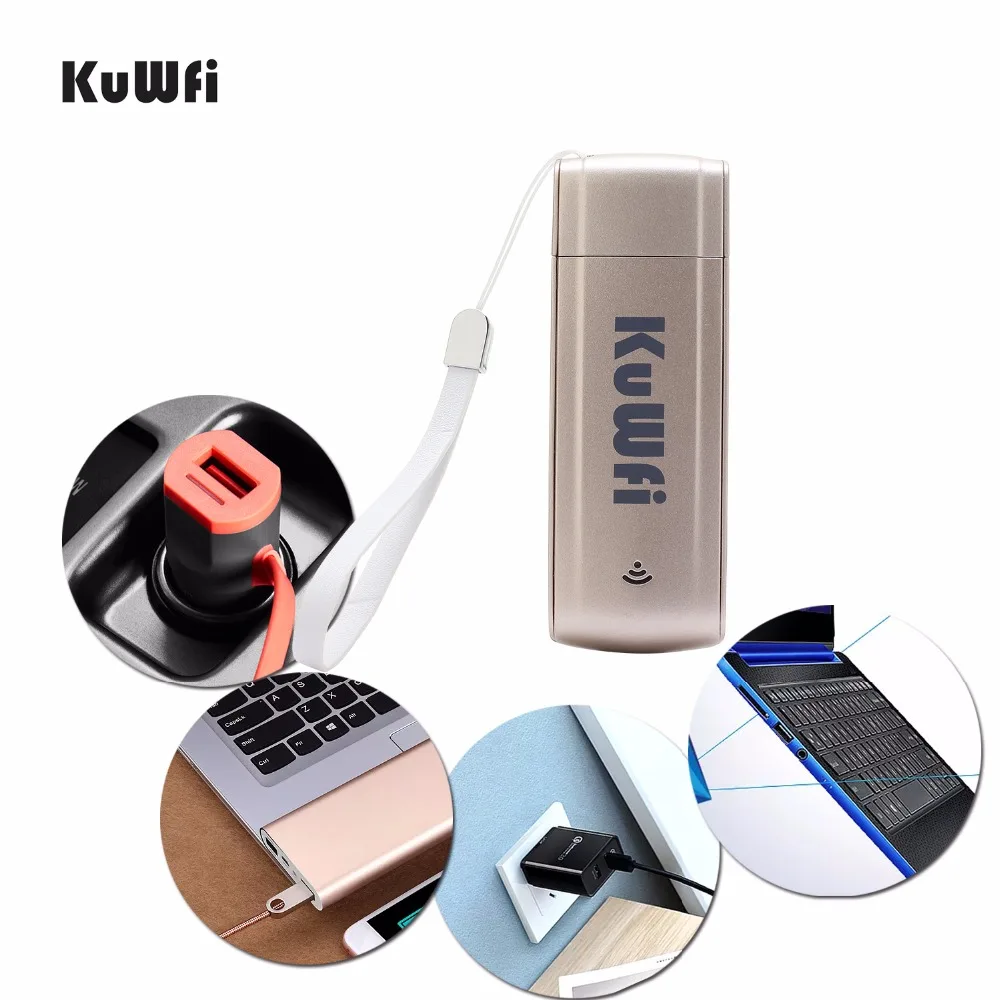 KuWFi USB 4G Modem LTE WiFi Dongle mobile WiFi Network Hotspot mini 3G 4G WiFi Modem 2