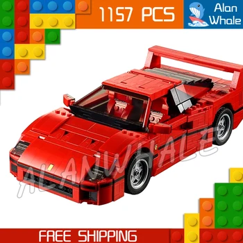 

1157pcs Creator 10567 Technic Mobile Expert Sport Car F40 Model Building Blocks Toys Bricks Set Compatible with Lago