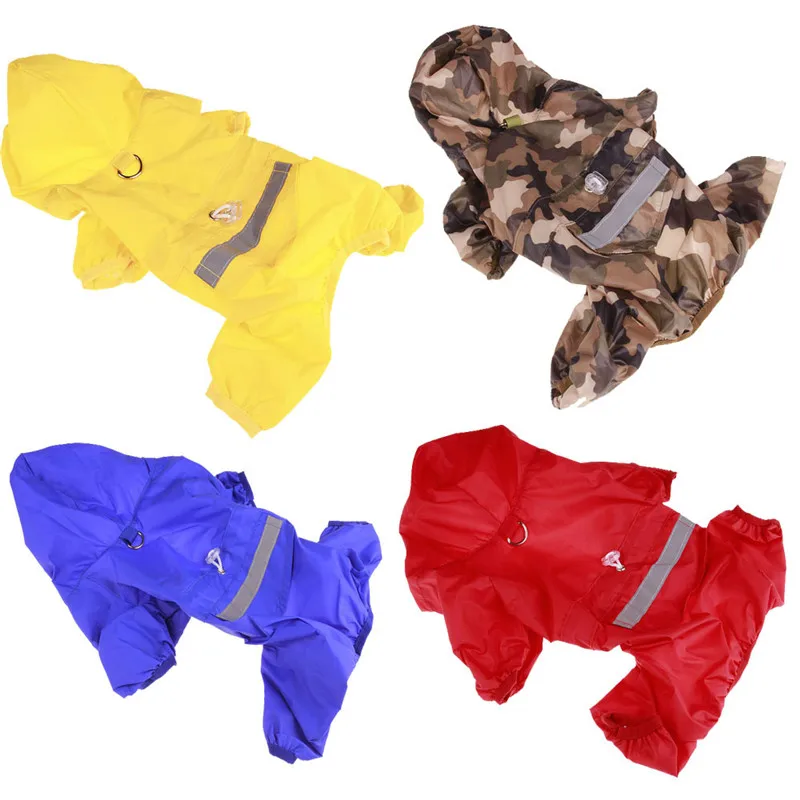 

Double-layer mesh pet raincoat Dog raincoat Easy to travel in the rainy season 4 colors 9 specifications